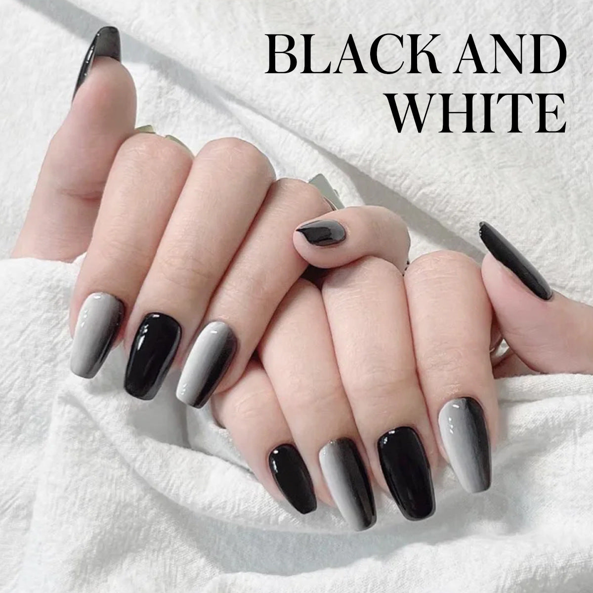 15ml Black & White Gel Nail Polish