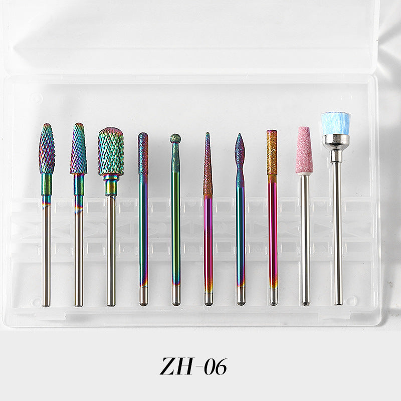 Nail Drill Bits Complete Set 10pcs