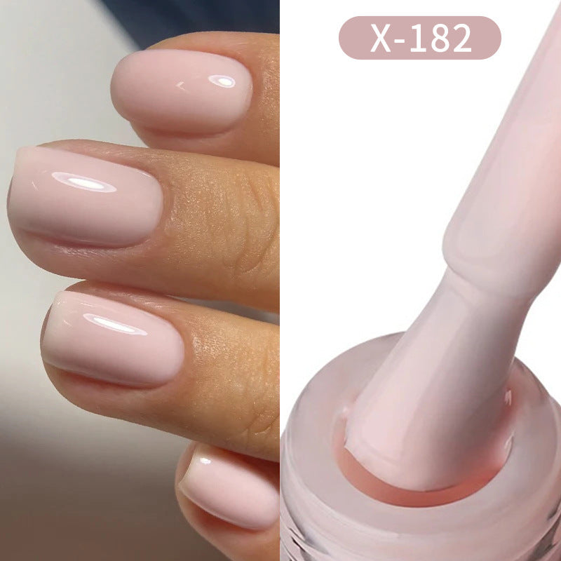 XEIJAYI UV GEL Nail Polish Nude Pink White Brown Ice Milk Colors Salon Gel Manicure Diy At Home Nail Art 7.3ml (0.25Fl. Oz)/pcs
