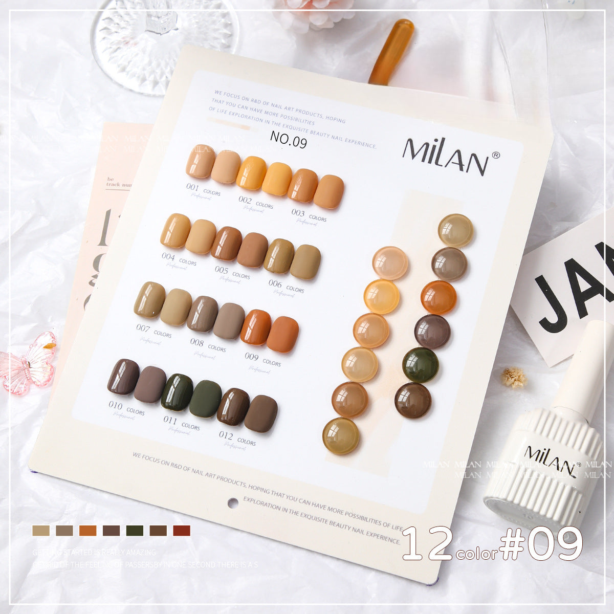 12 Colors Gel Polish Kit 15ml/pcs (with Display Board)