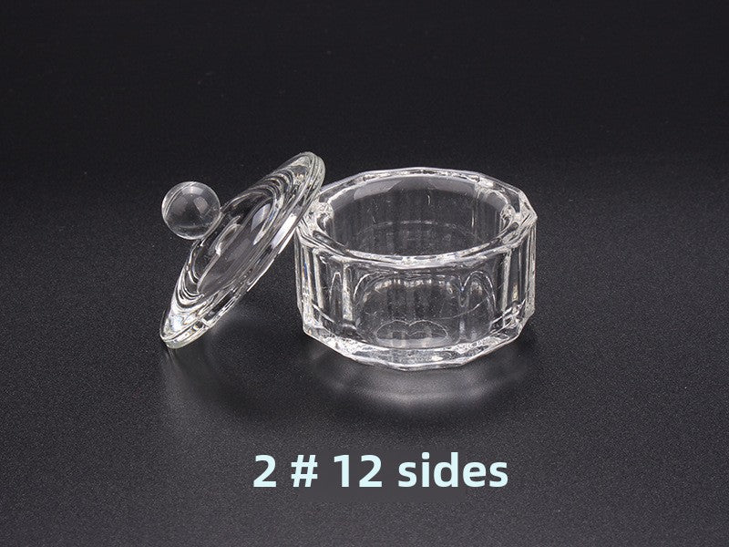 Multi-shaped Nail Art Acrylic Liquid Power Dappen Dish with Lid