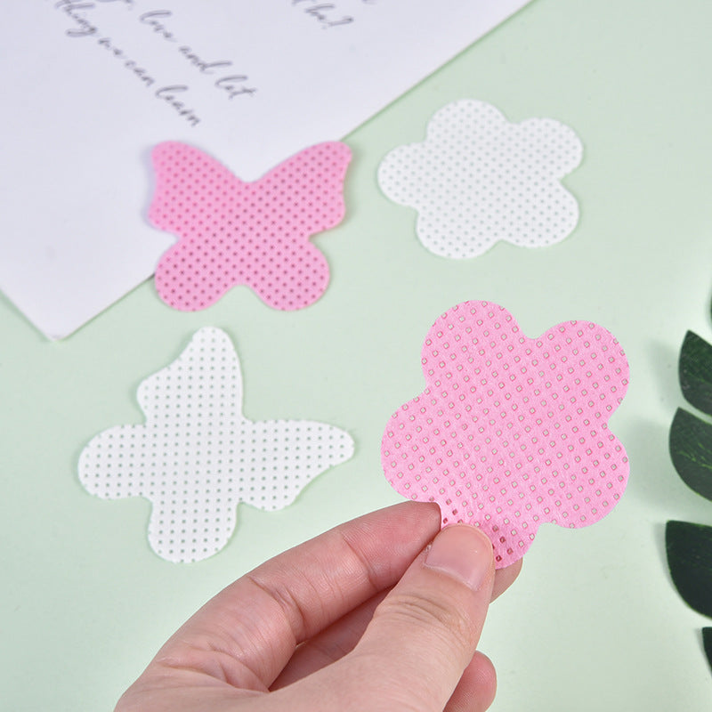 200PCS Nail Polish Remover Cotton Pad Butterfly Flower Shape Lint Free Nail Wipes