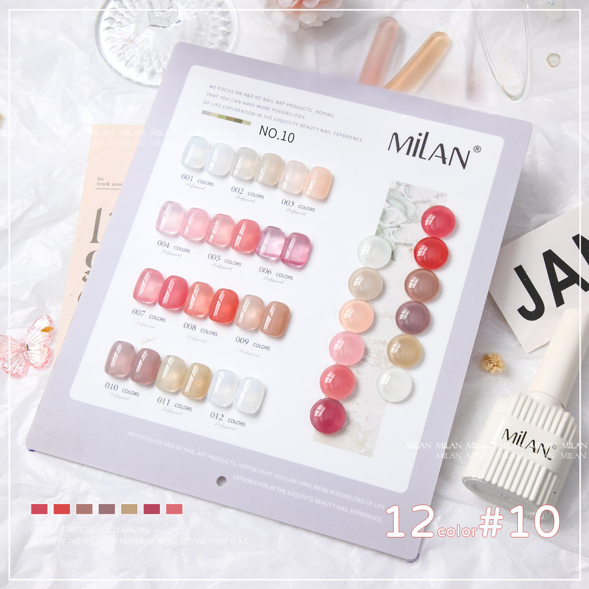 12 Colors Gel Polish Kit 15ml/pcs (with Display Board)