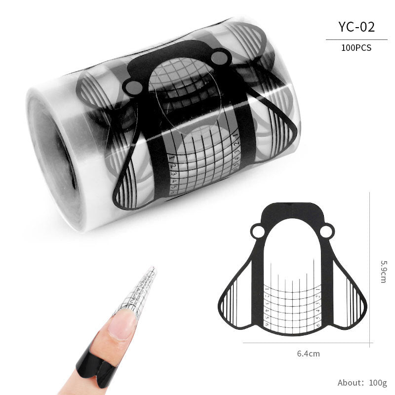 Nail art extension professional paper nail form100pcs