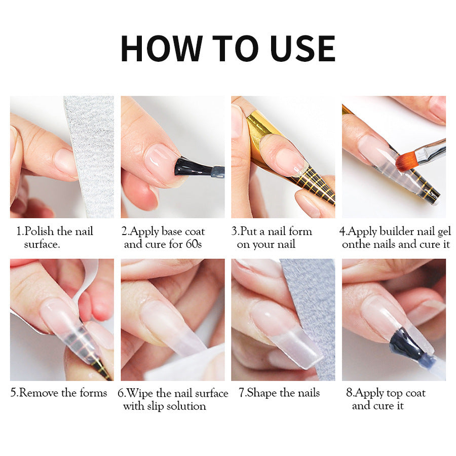 XEIJAYI 18 Colors Crystal Nail Poly Gel UV Phototherapy Glue 8g