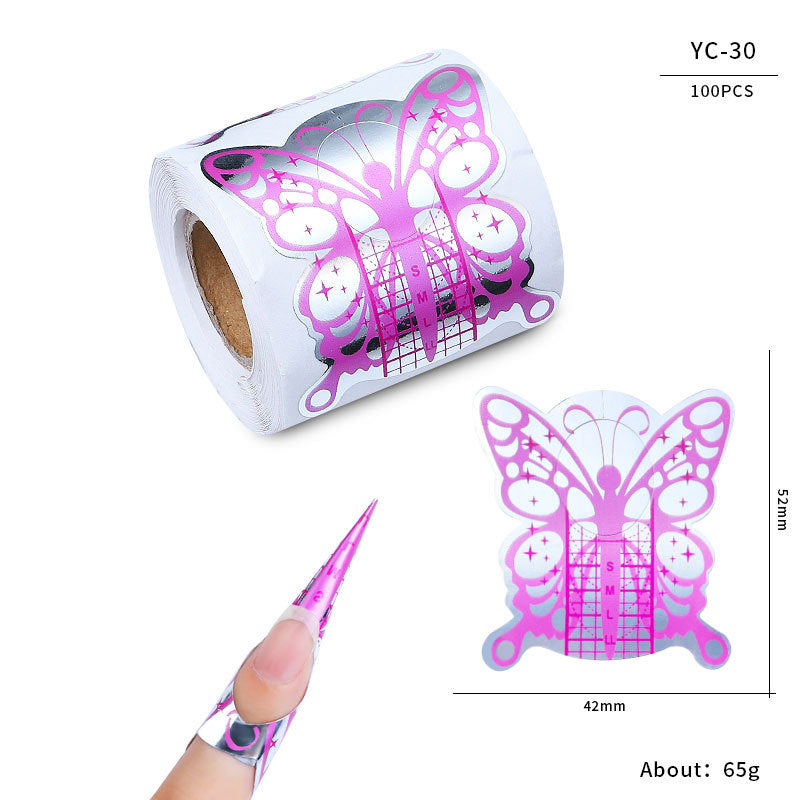 Nail art extension professional paper nail form100pcs