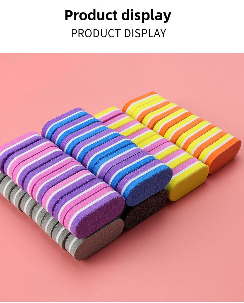 50PCS Sponge Mini Nail Files Bulk