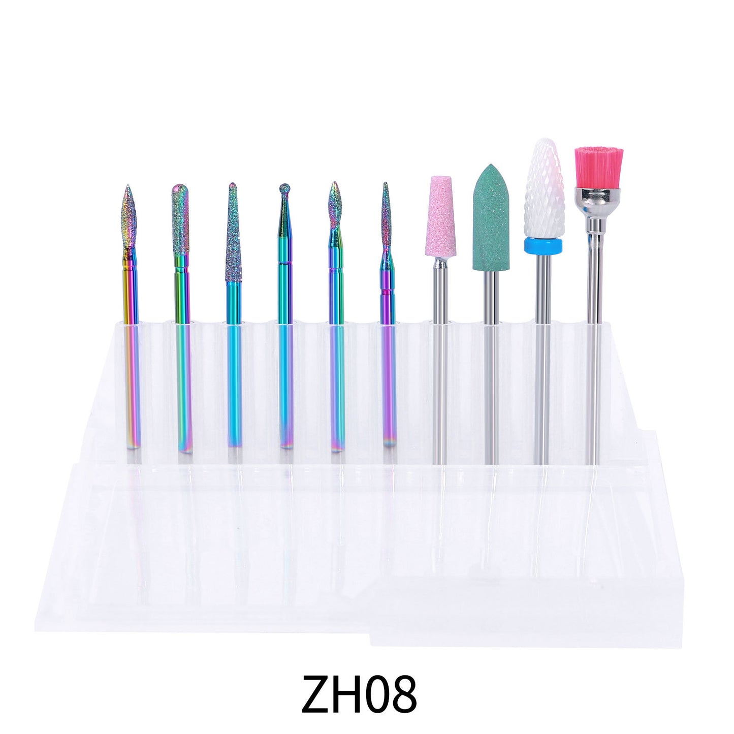 Nail Drill Bits Complete Set 10pcs