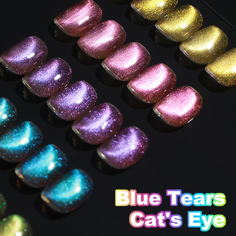 Cat's Eye Gel Polish Giltter UV Nail Gel Polish 5 Colors Set 10ML/PCS