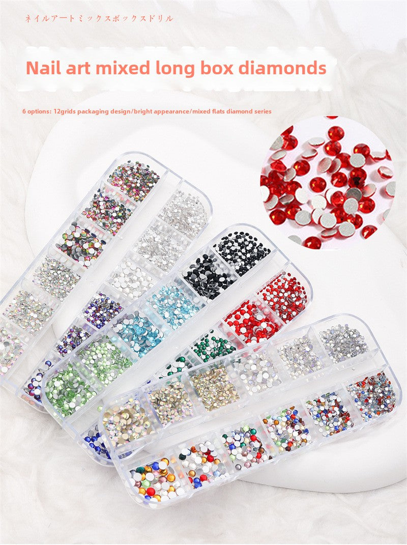 Nail Art Rhinestone Kits Flatback Colorful Rhinestones Crystals AB