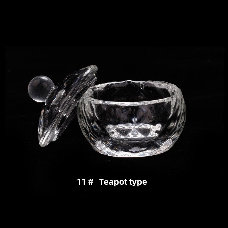 Multi-shaped Nail Art Acrylic Liquid Power Dappen Dish with Lid