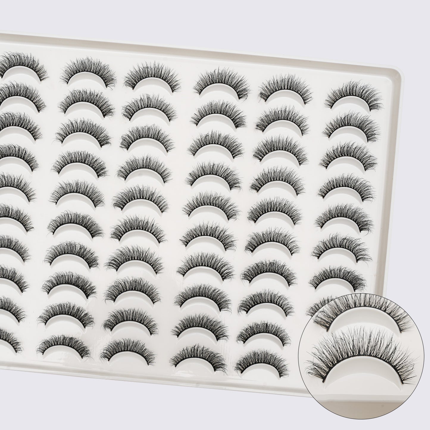 Fluffy false eyelashes