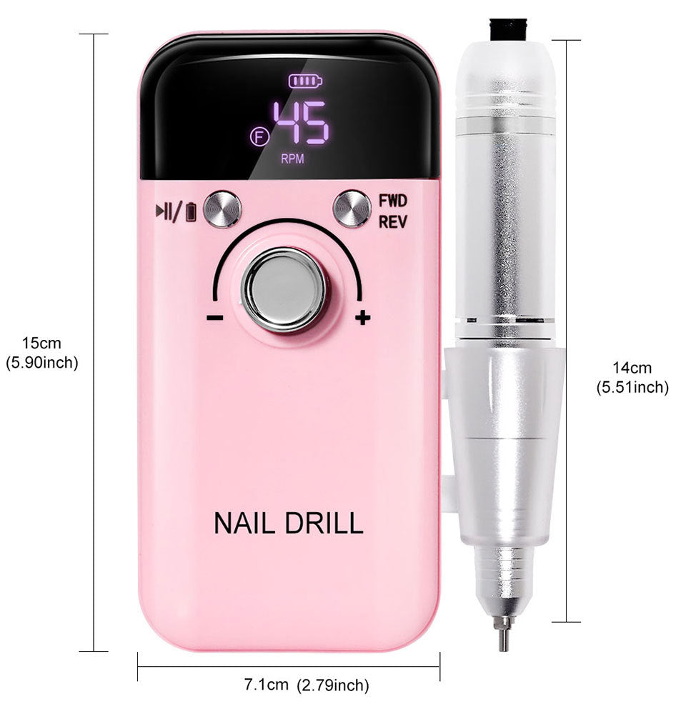 45000RPM Portable Electric Nail Drill File Machine