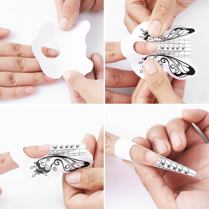 Nail art extension professional paper nail form100pcs