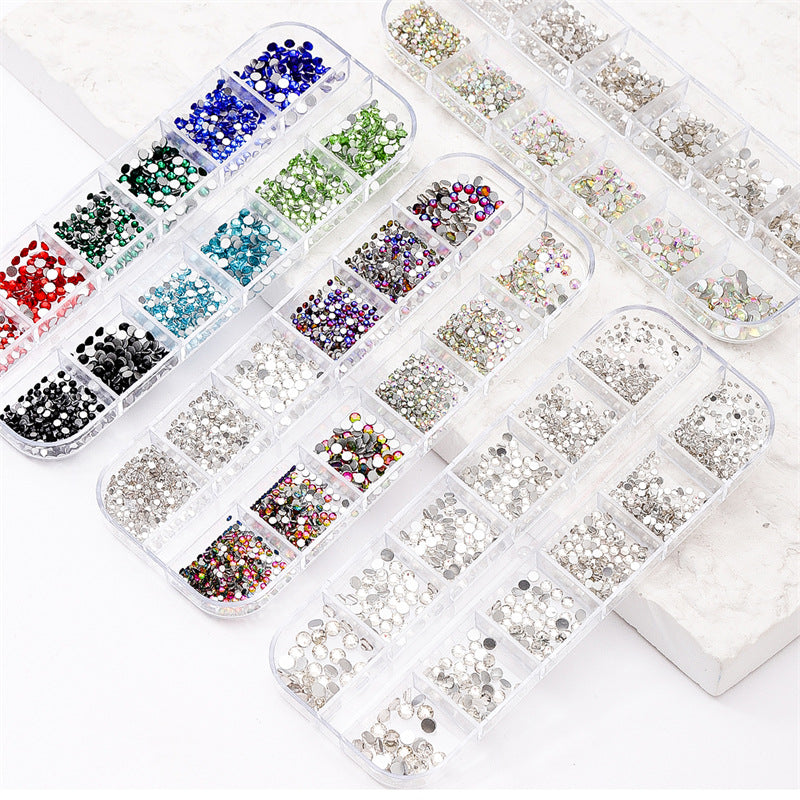 Nail Art Rhinestone Kits Flatback Colorful Rhinestones Crystals AB