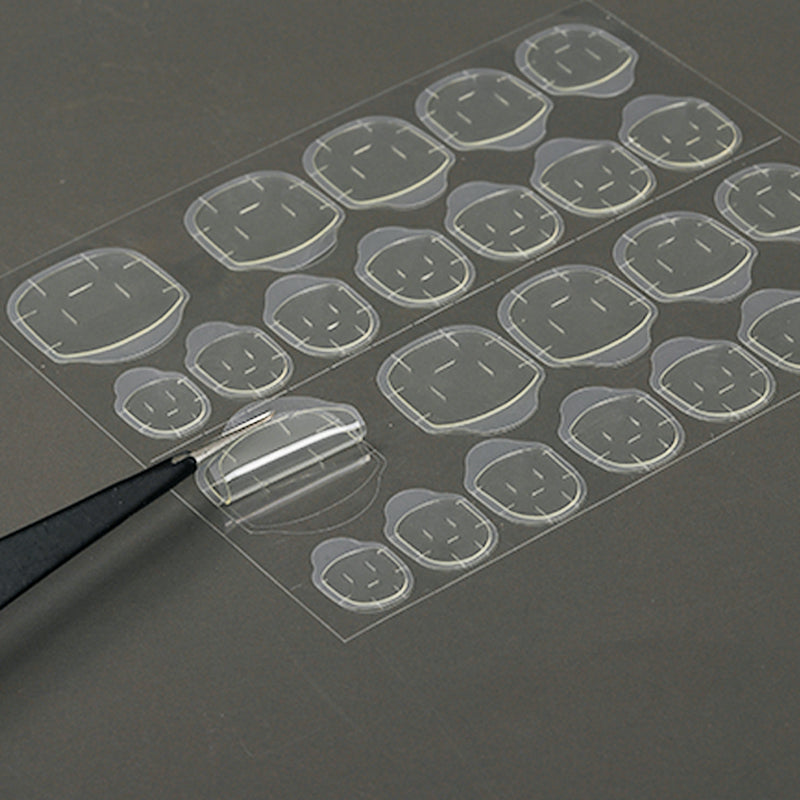Transparent Pink Jelly Double-side Tape Label Sticker Waterproof Diy Glue Tape Nail Adhesive Tabs Gel Press On Nails