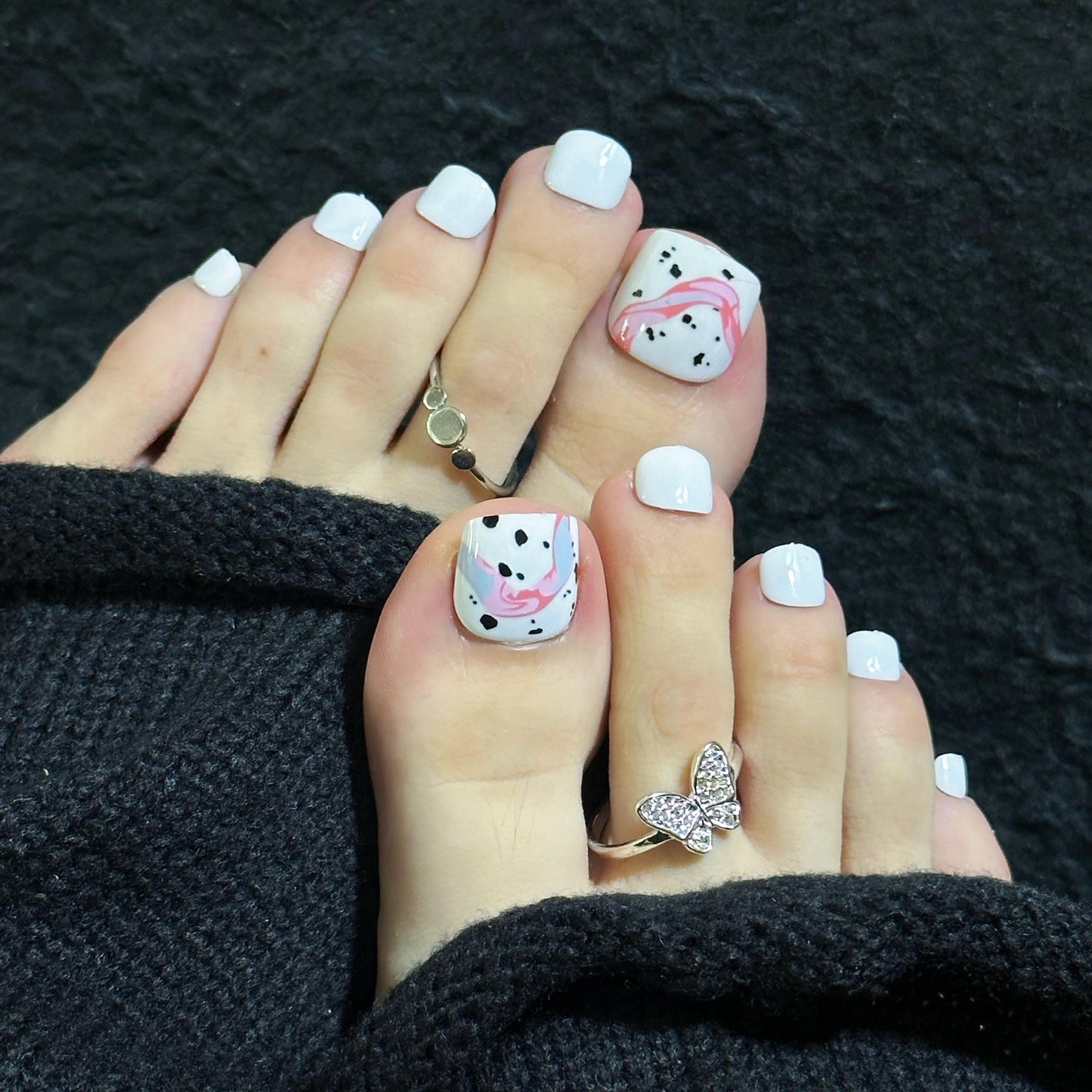 Toe nail-White (24pcs) IMHT0011
