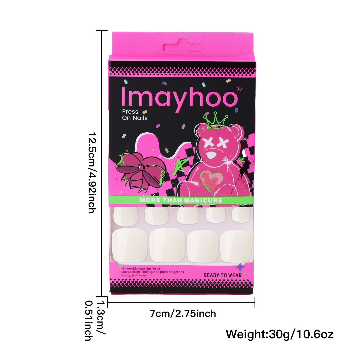 Toe nail-Soild Color (24pcs) IMHT0018