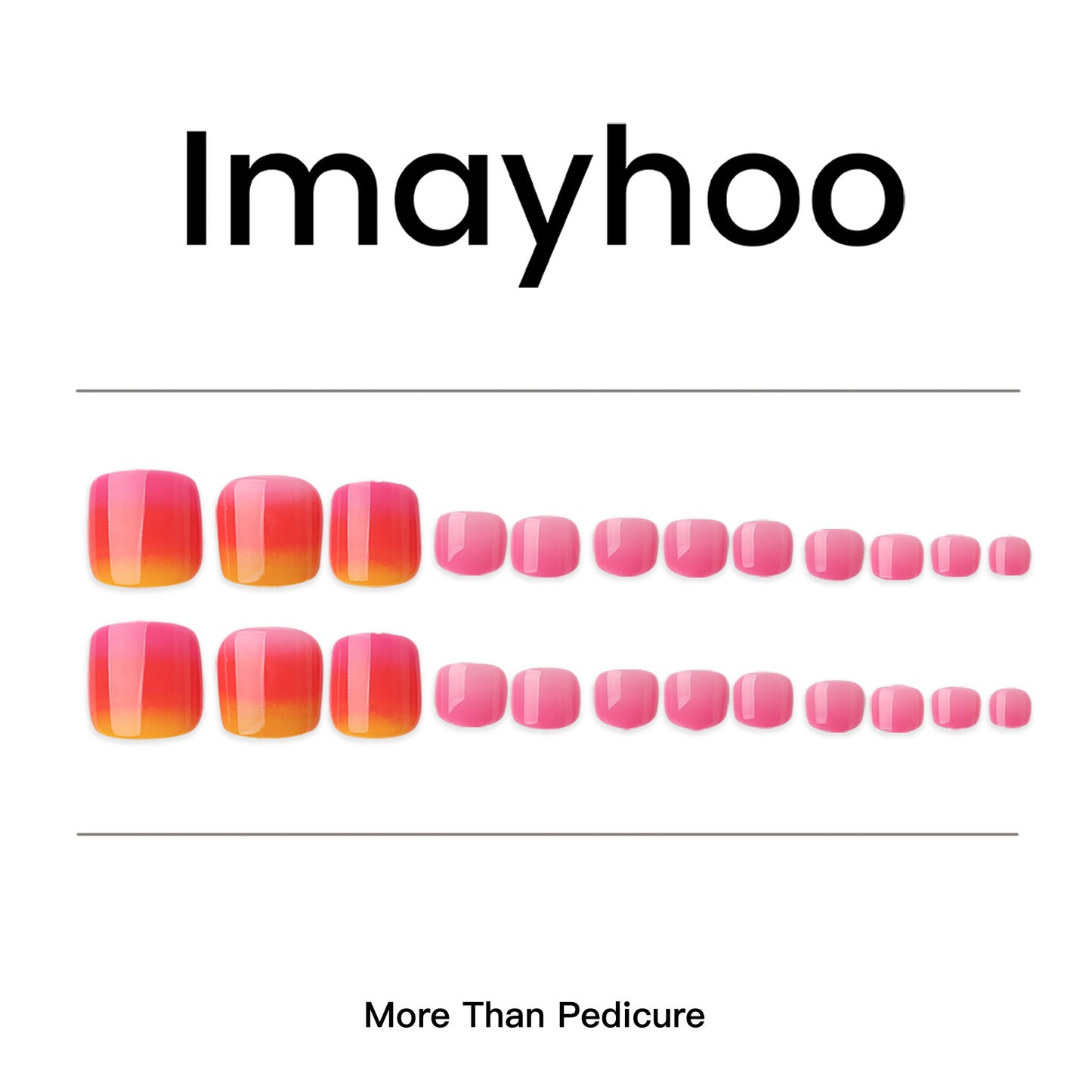 Toe nail-Ombre (24pcs) IMHT0026