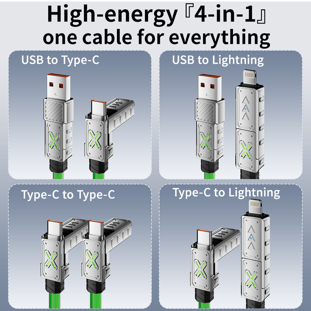 USB TYPE-C 4 IN 1 CABLE 1.5M 240W