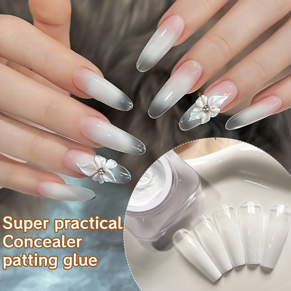 Ombre Painting Gel Polish White Color