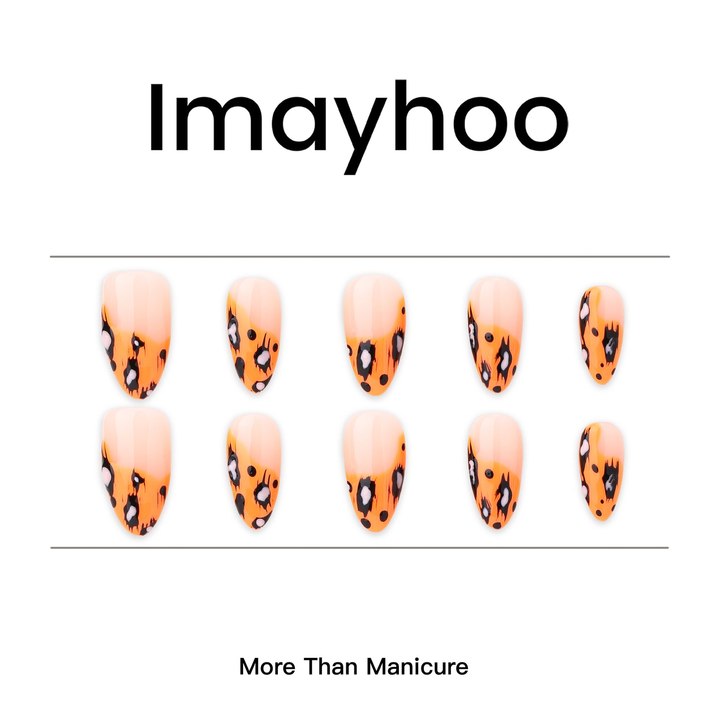 Amonds-Medium Nail-Leopard (10pcs) OM30XX015