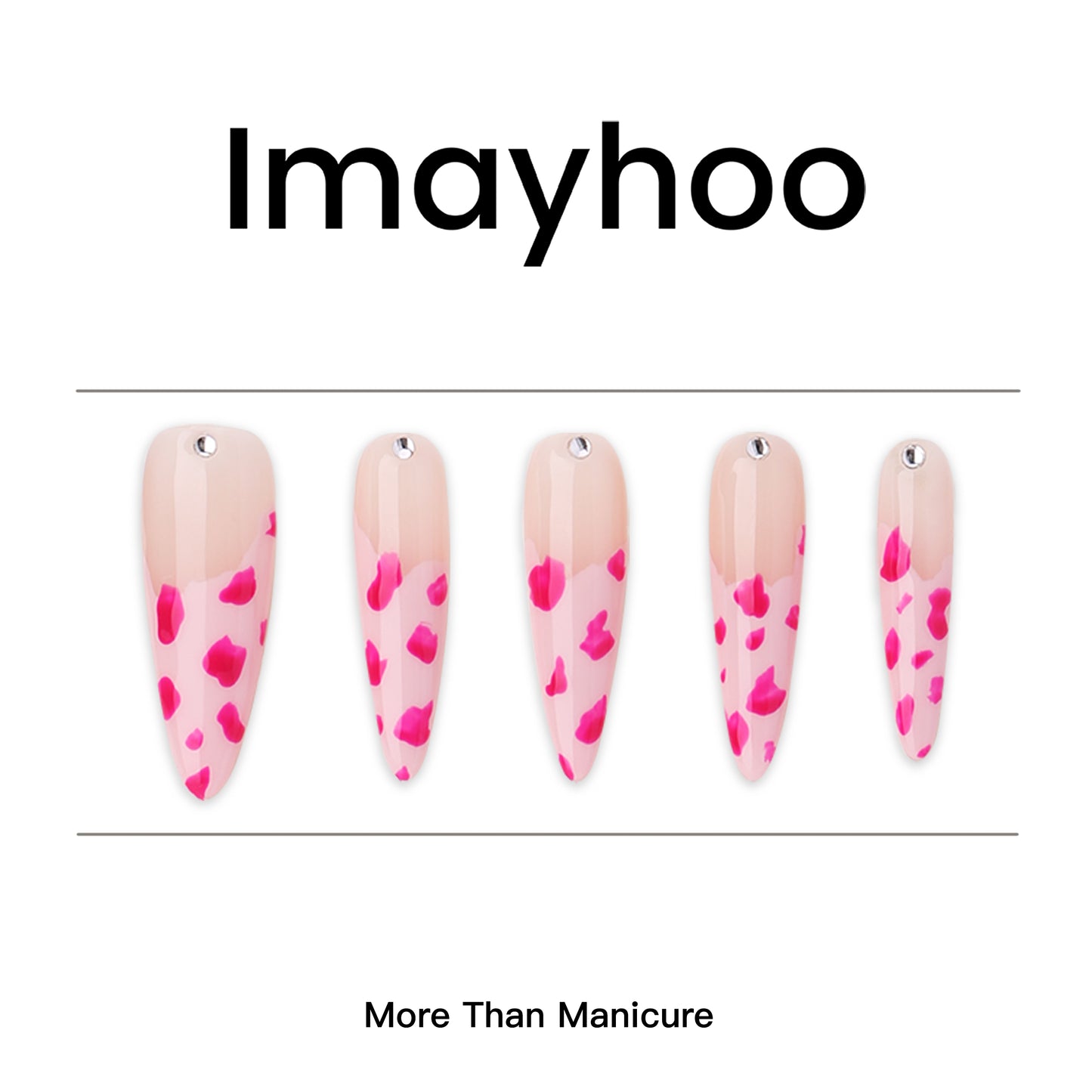 Stiletto-Long Nail-French Nail-Stripe (10pcs) OM30XX020