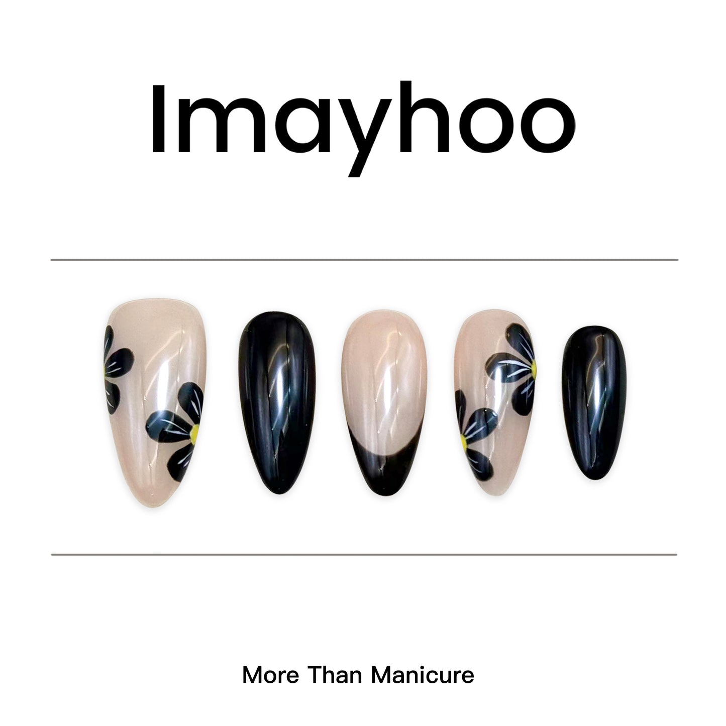 Almond-Medium Nail-Jump Color(10 pcs) OMAD10035
