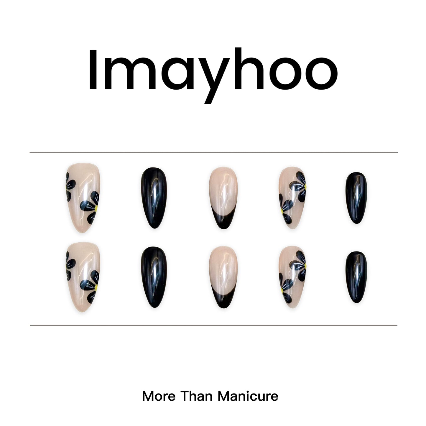 Almond-Medium Nail-Jump Color(10 pcs) OMAD10035
