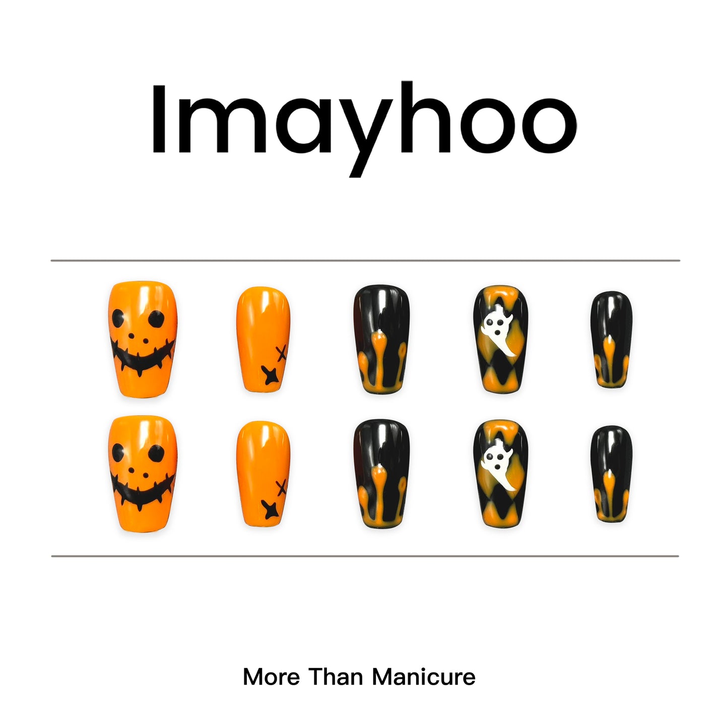 Coffin-Short Nail-Halloween (10pcs )OMAW1233