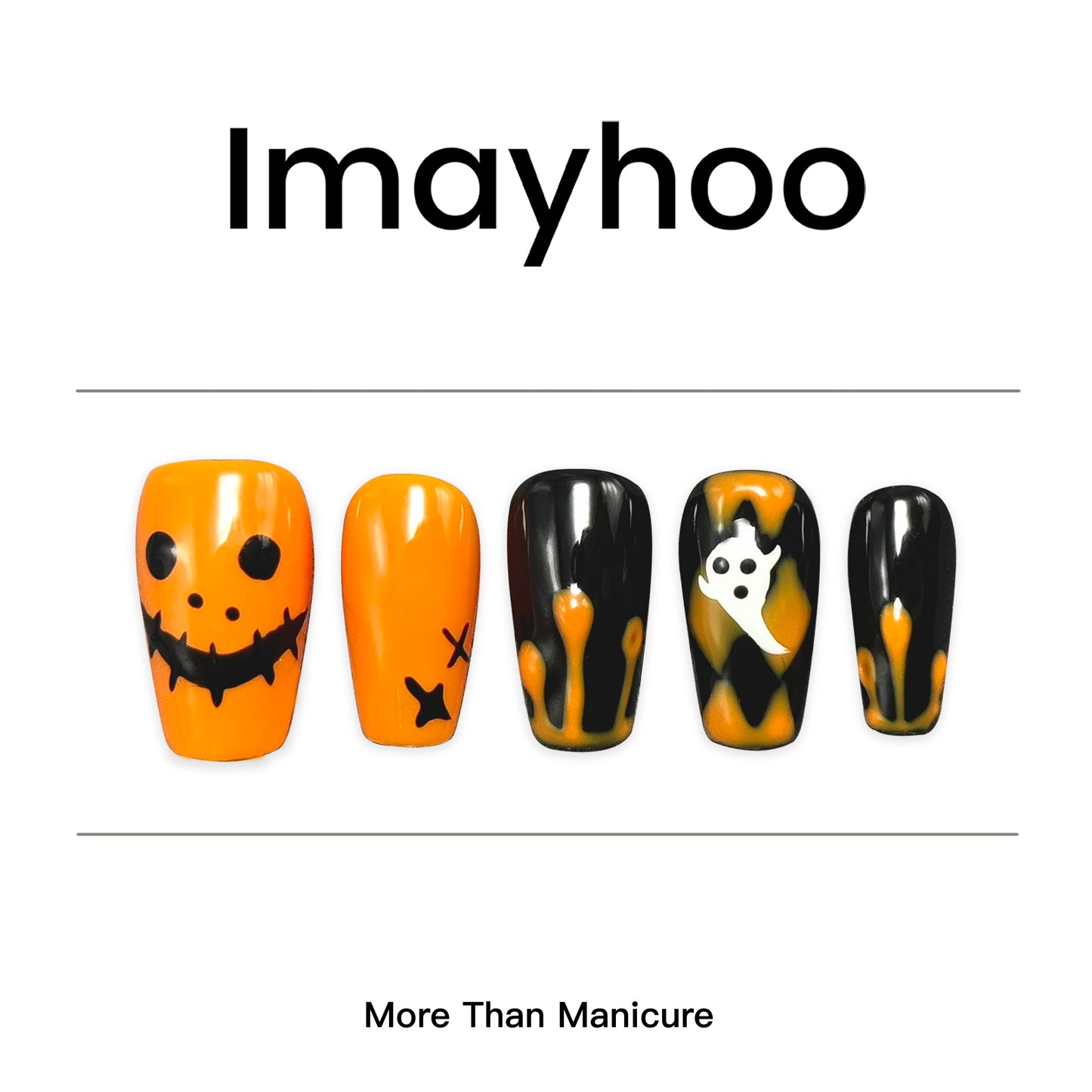 Coffin-Short Nail-Halloween (10pcs )OMAW1233
