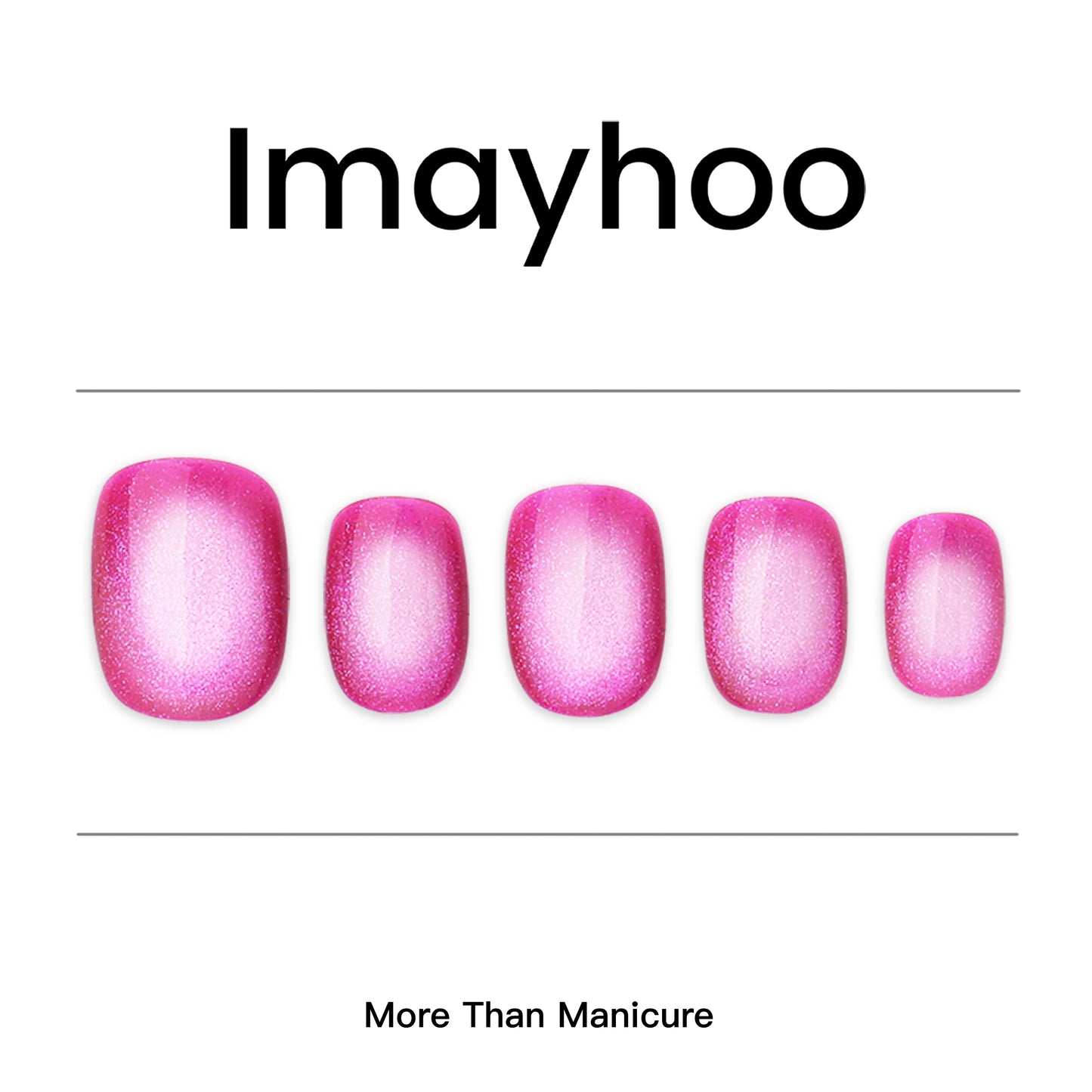 Squoval-Short Nail-Cat's Eye (10pcs) OMDXX077