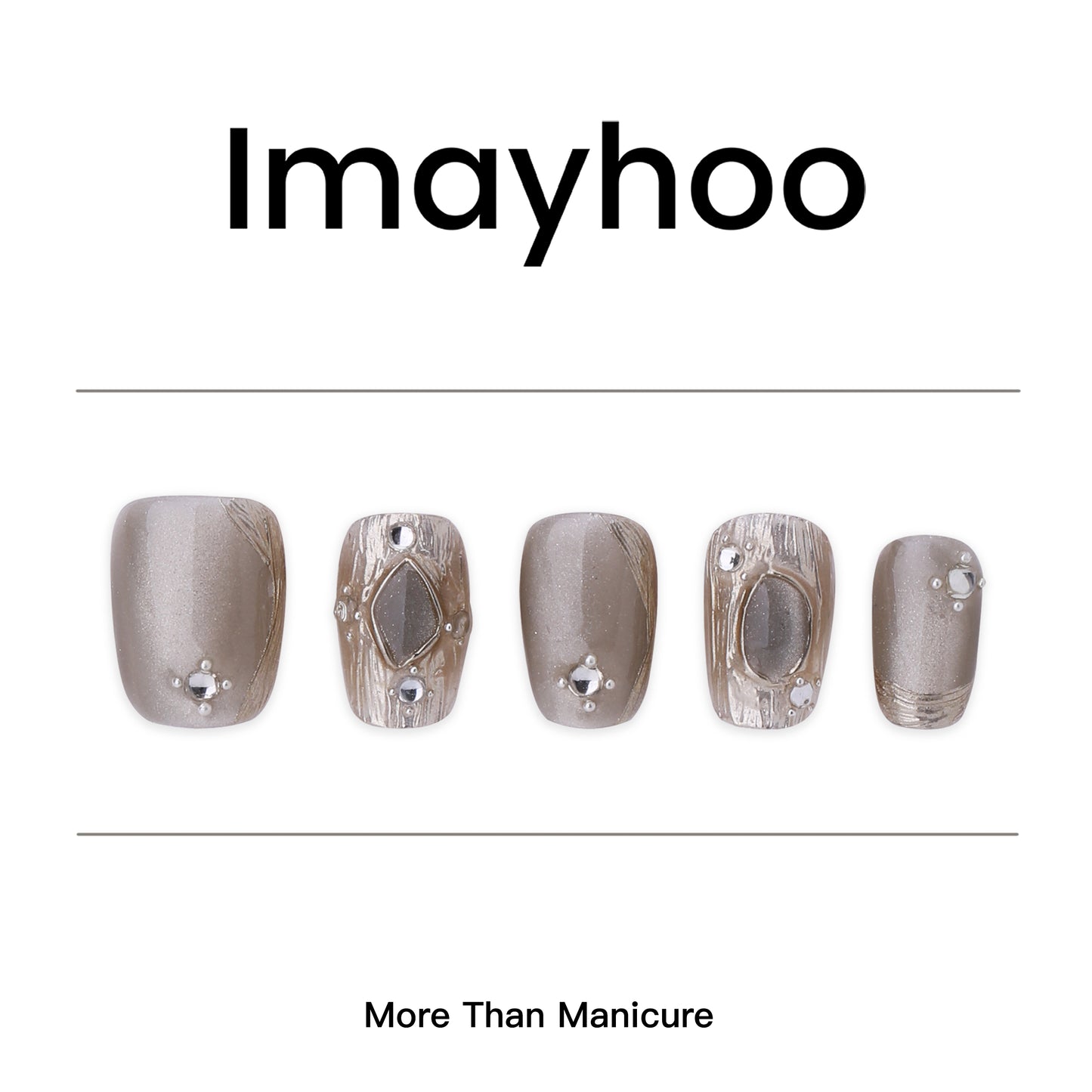 Short Square-Short Nail-3D Art (10pcs) OMDXX095
