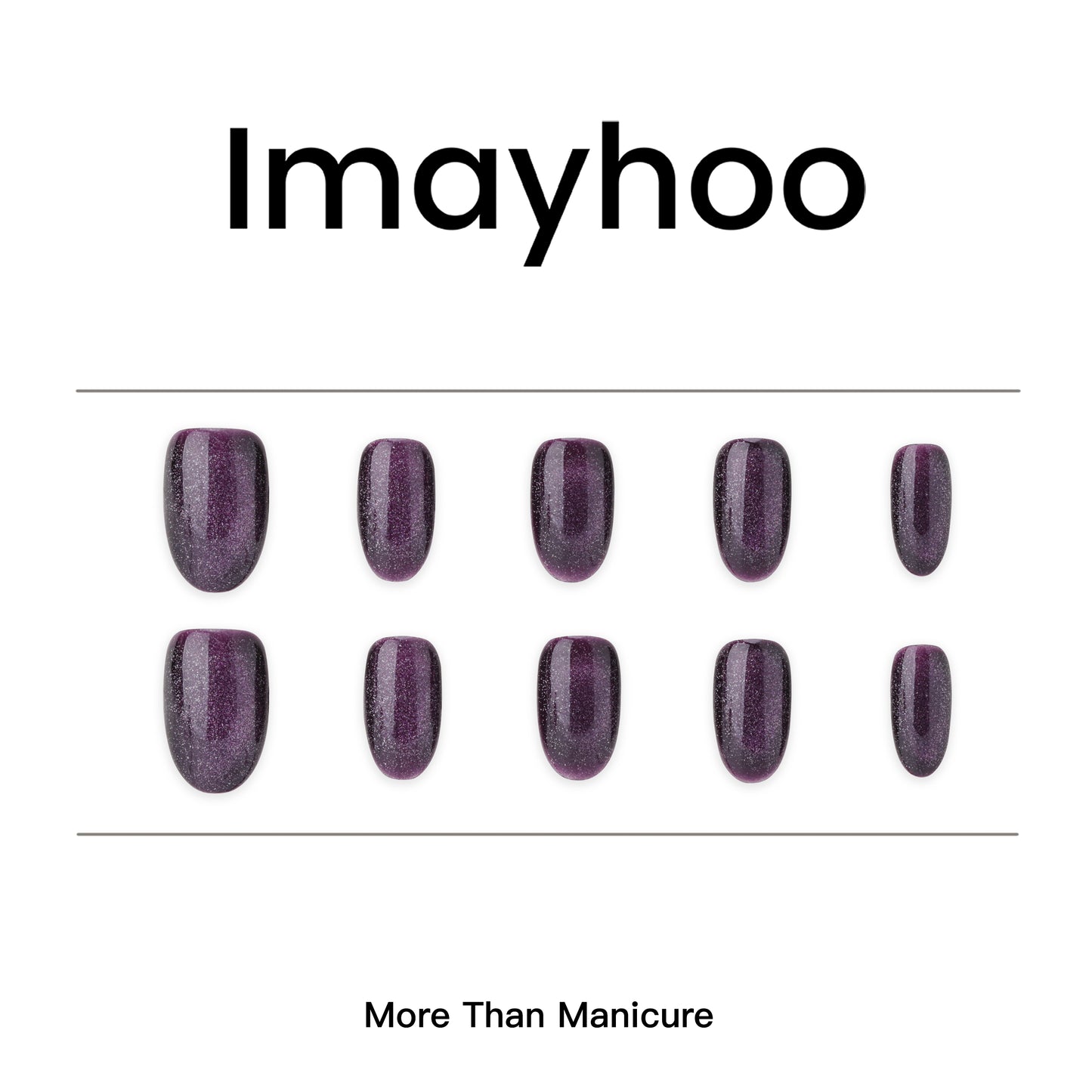 Oval-Short Nail-Cat's Eye (10pcs) OMDXX101