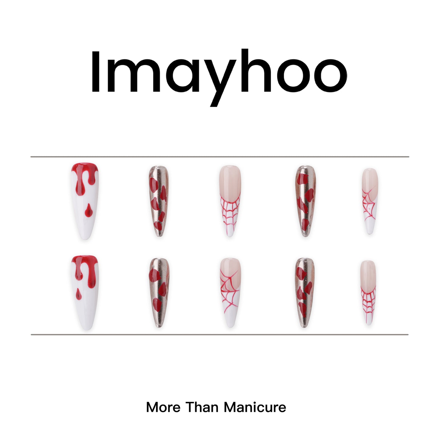 Stiletto-Long Nail-Halloween (10pcs) OMGXX016