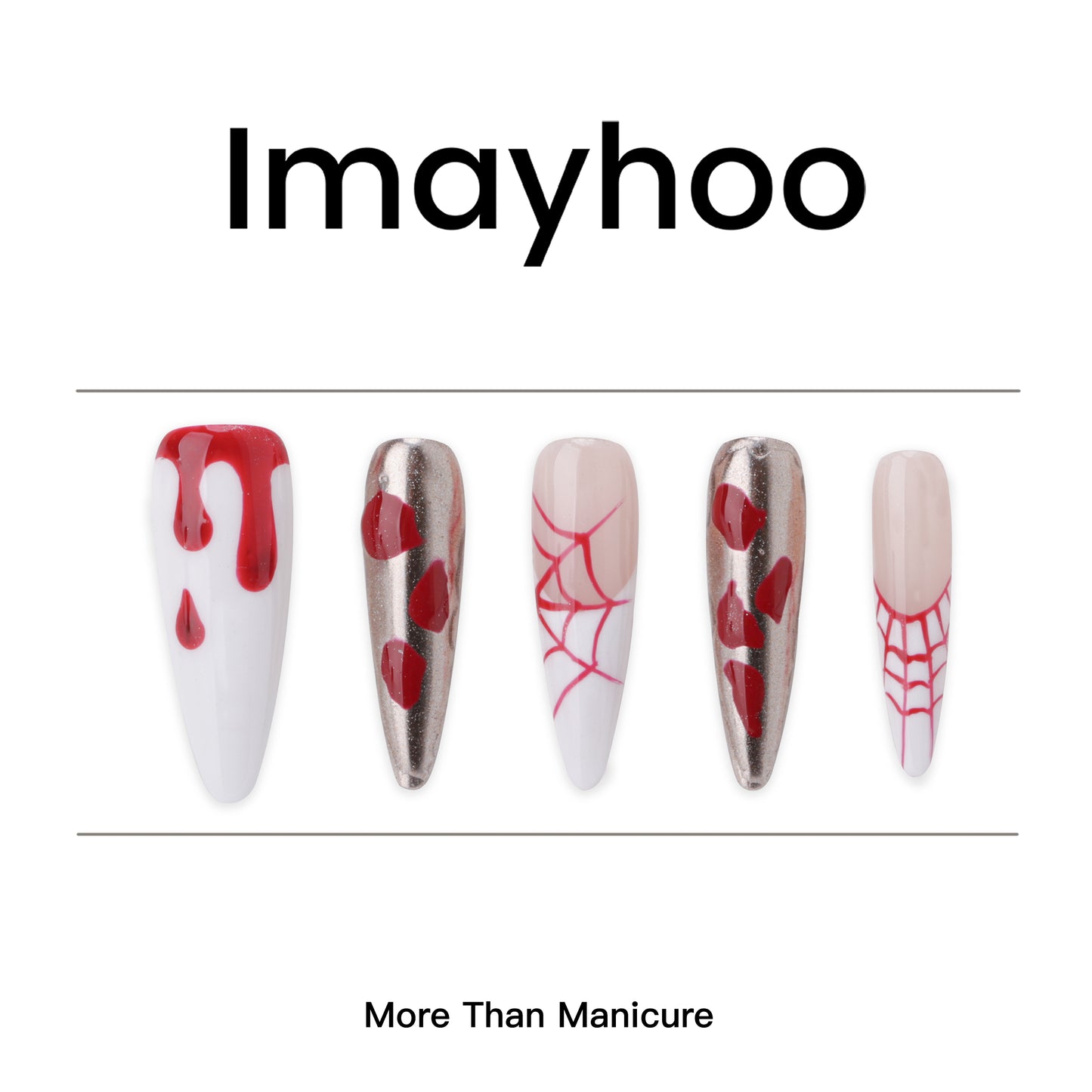 Stiletto-Long Nail-Halloween (10pcs) OMGXX016