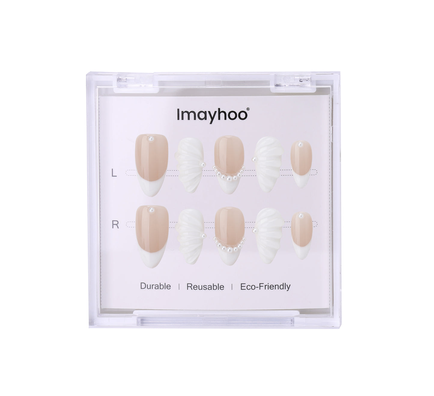 Imayhoo Almond-Medium Nail-Pink (10pcs) OMGXX0171