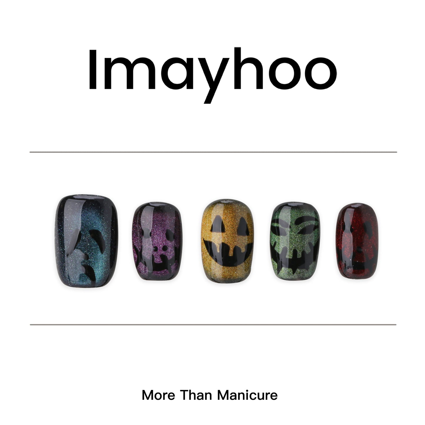 Squoval-Short Nail-Jump Color-Halloween(10pcs) OMGXX0172