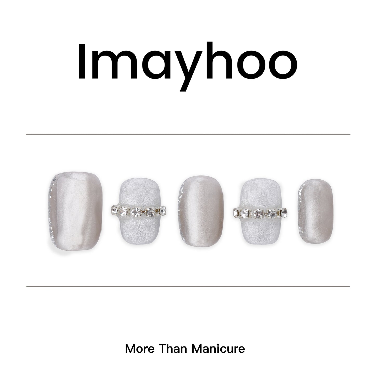 Squoval-Short Nail-Diamond (10 pcs)OMGXX0174