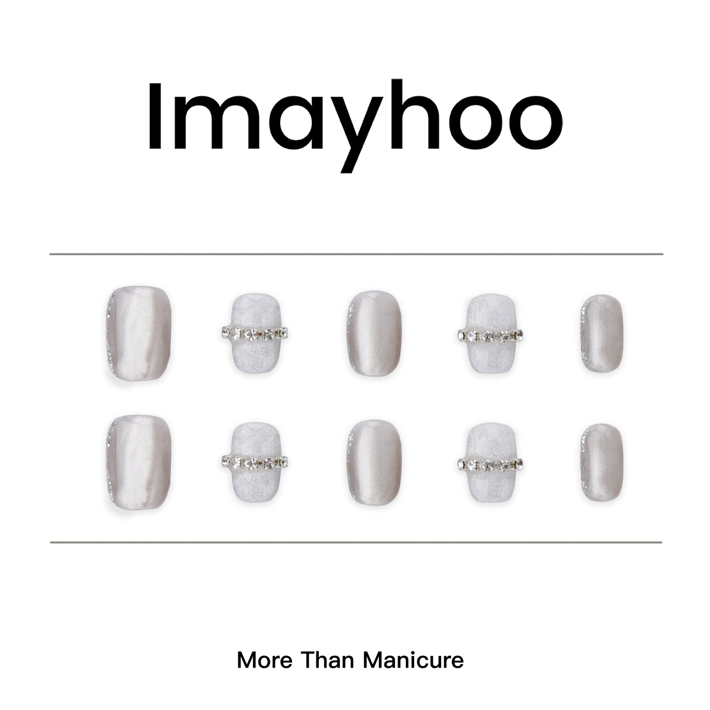 Squoval-Short Nail-Diamond (10 pcs)OMGXX0174