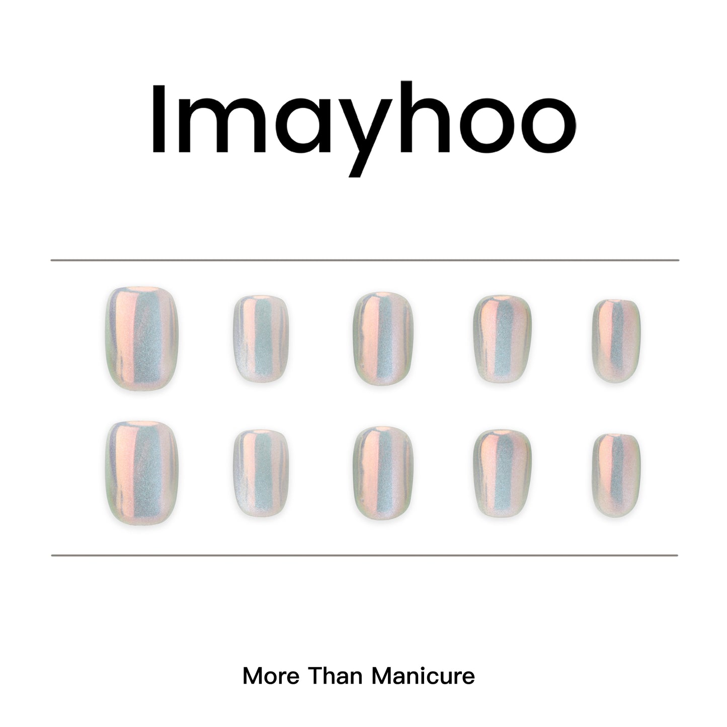 Squoval-Short Nail-Cat's Eye (10 pcs) OMGXX0176