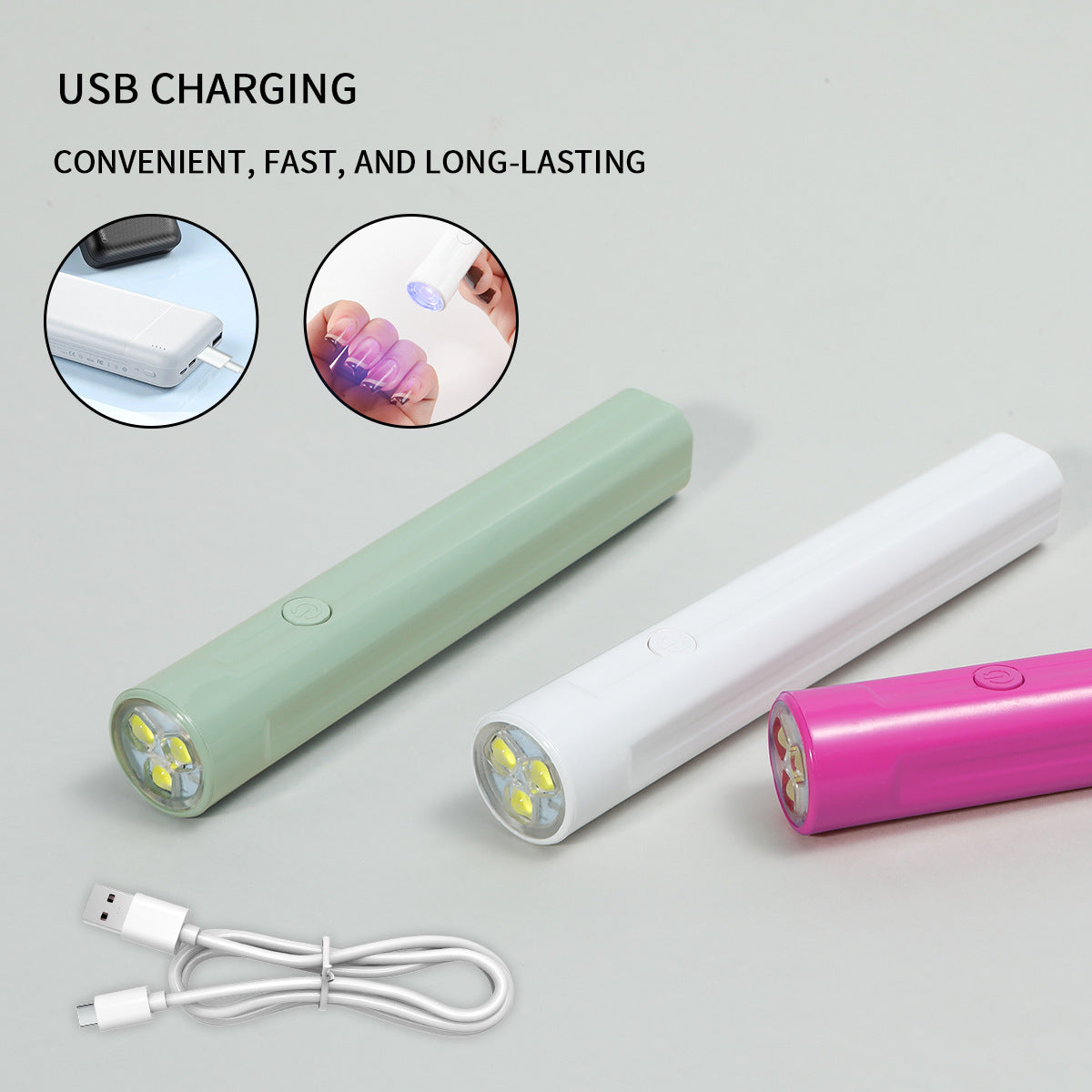 Line light small portable nail light plug-in spotlight