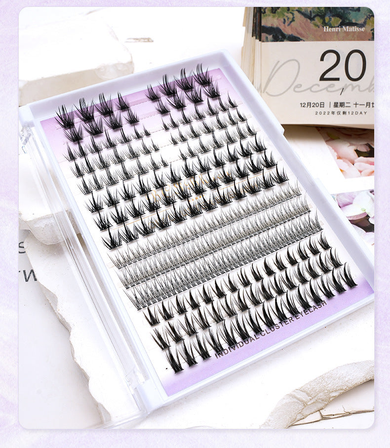 14 Rows Individual Eyelashes Diy Cluster Lashes Kit