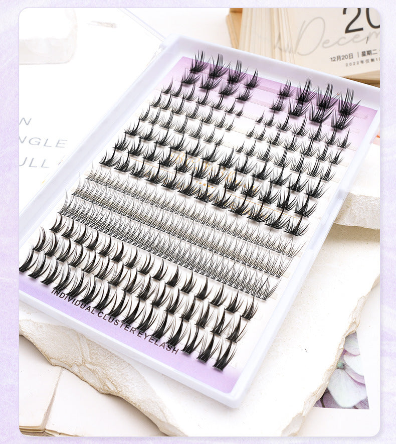 14 Rows Individual Eyelashes Diy Cluster Lashes Kit