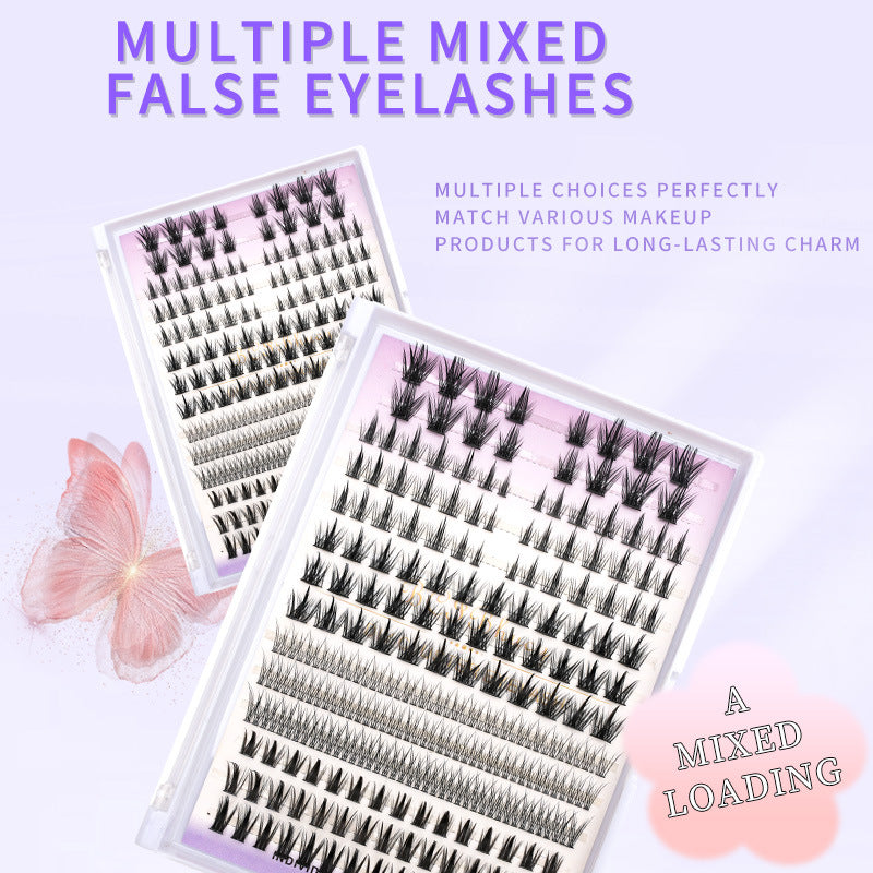 14 Rows Individual Eyelashes Diy Cluster Lashes Kit