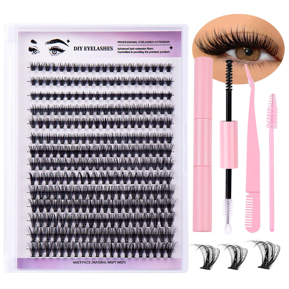 14 Rows Natural Diy Cluster Eyelashes