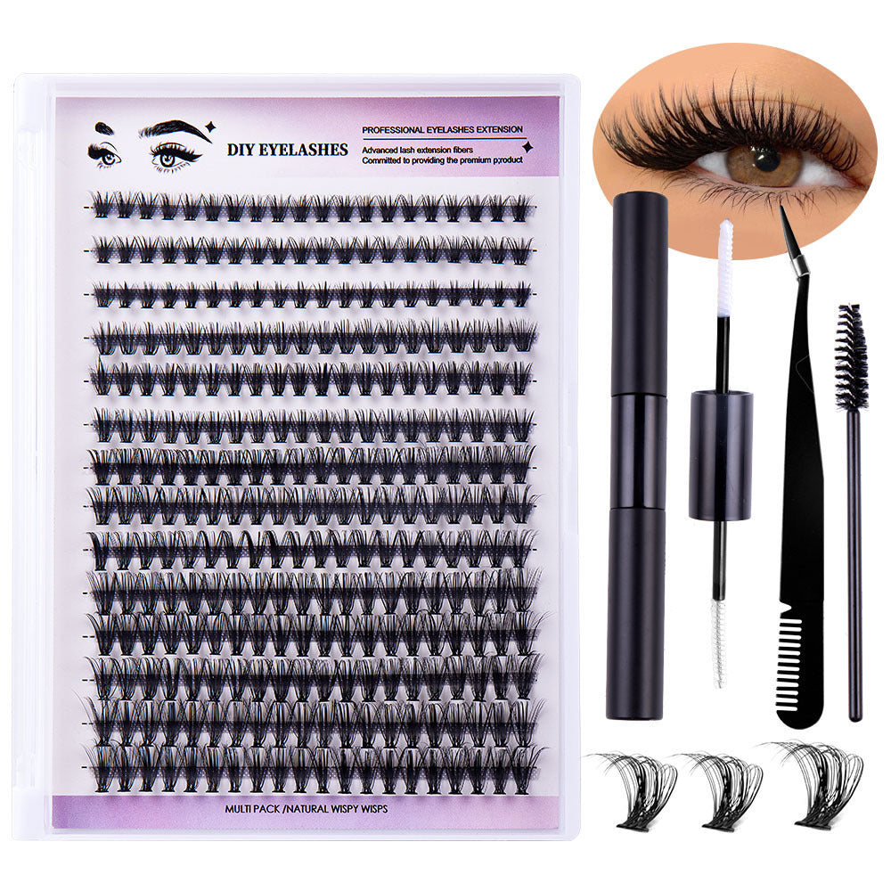 14 Rows Natural Diy Cluster Eyelashes
