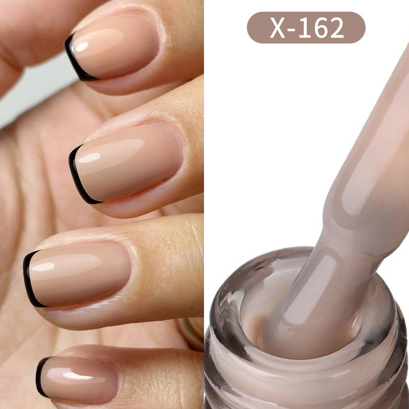 XEIJAYI UV GEL Nail Polish Nude Pink White Brown Ice Milk Colors Salon Gel Manicure Diy At Home Nail Art 7.3ml (0.25Fl. Oz)/pcs