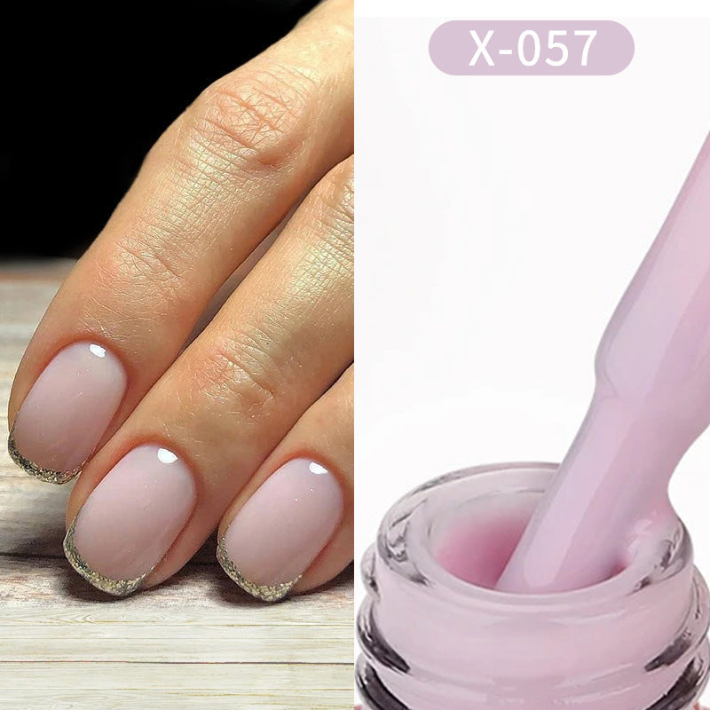 XEIJAYI UV GEL Nail Polish Nude Pink White Brown Ice Milk Colors Salon Gel Manicure Diy At Home Nail Art 7.3ml (0.25Fl. Oz)/pcs