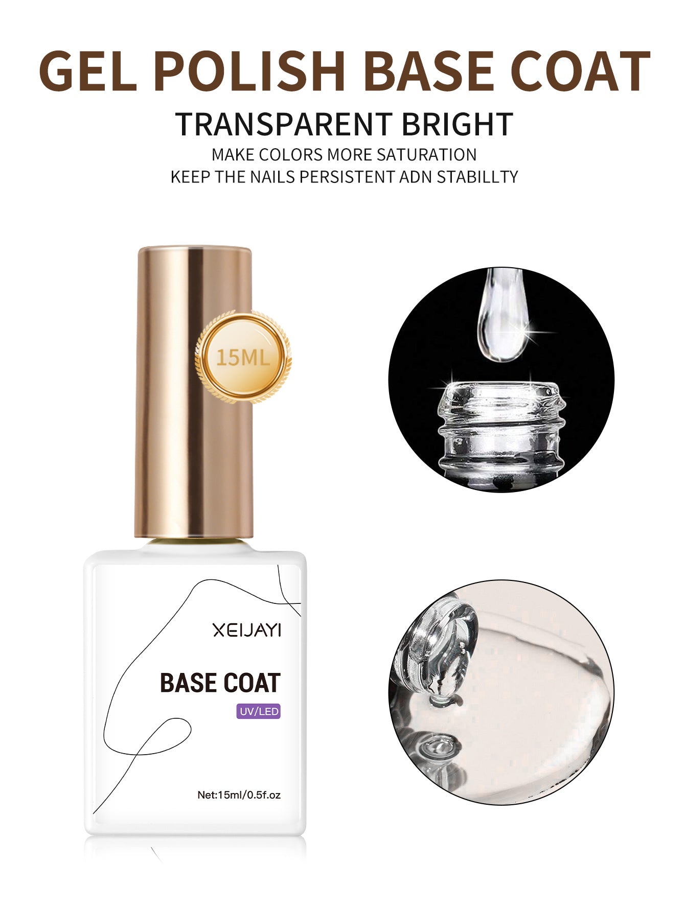 3pcs Base Coat Matte Top Coat Set